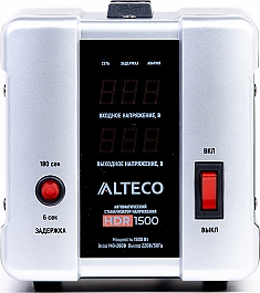 Автоматический стабилизатор напряжения Alteco HDR 1500 вид спереди Автоматический стабилизатор напряжения Alteco HDR 1500 вид спереди