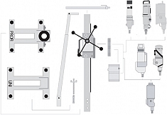 Схема установки алмазного бурения (сверления) Cedima P-3000 Схема установки алмазного бурения (сверления) Cedima P-3000